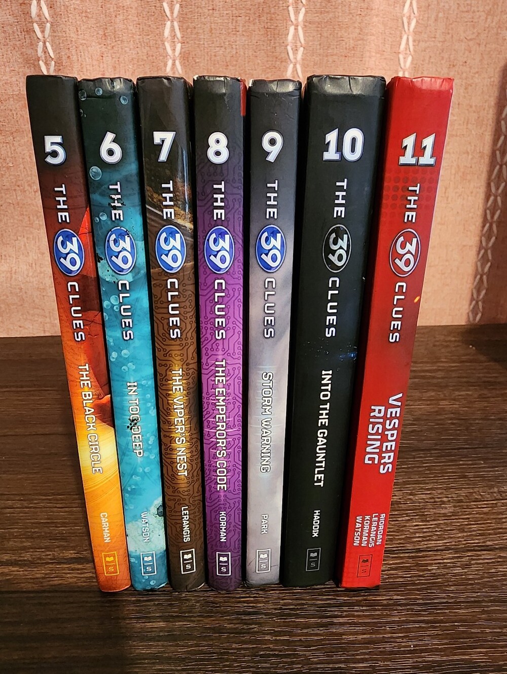 The 39 Clues Book Lot 5-11. Cards Not Inlcuded